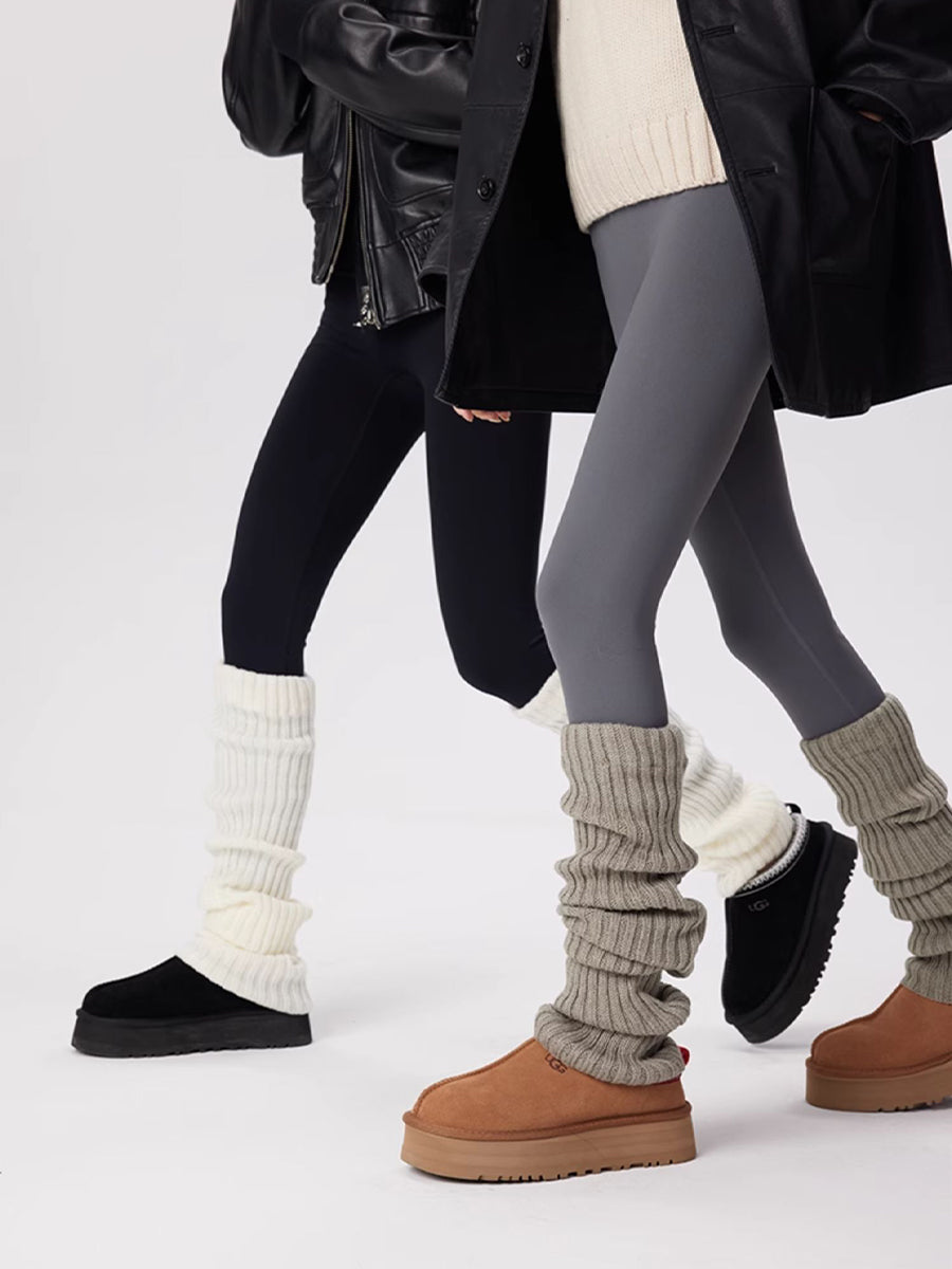 Chunky Ribbed Knit Leg Warmers