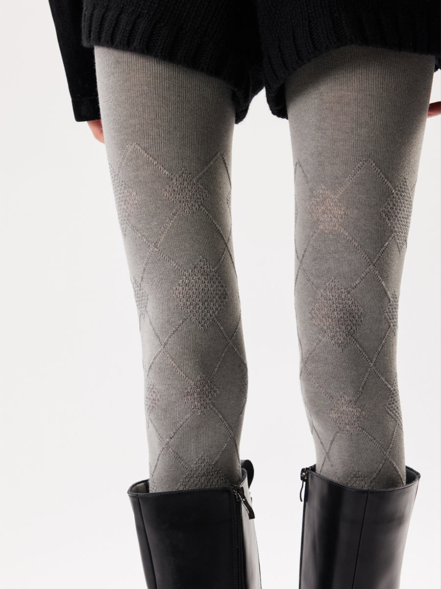 Diamond Pattern Tights