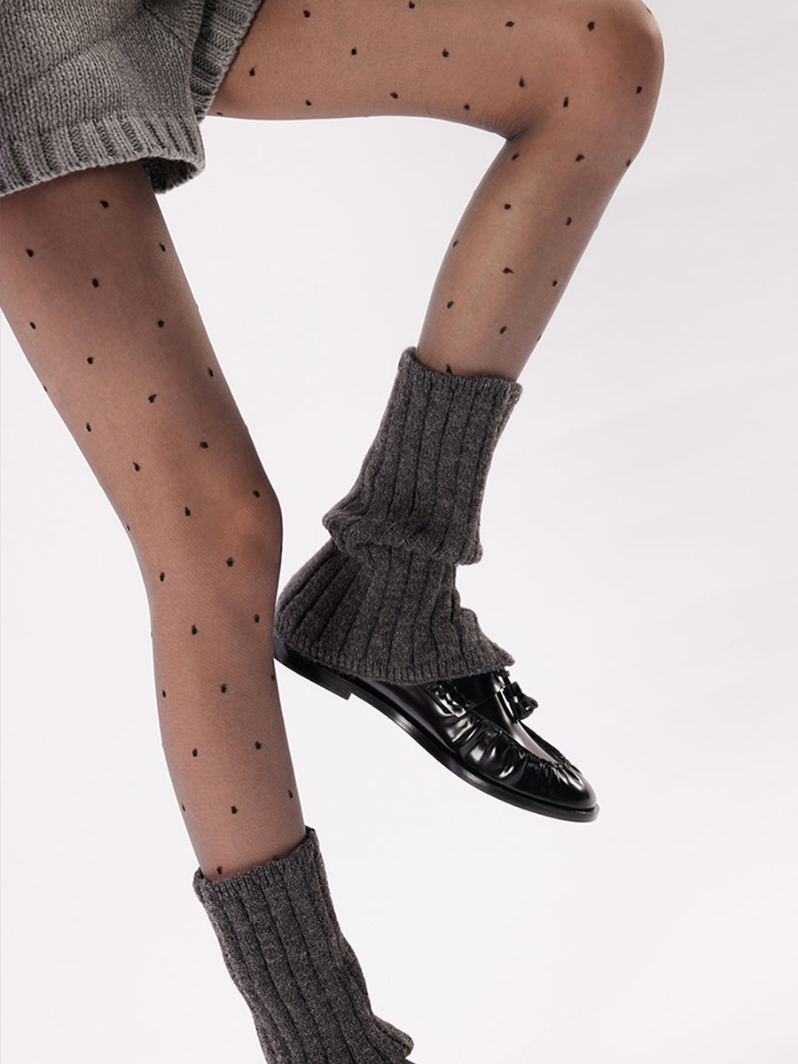 Split-Hem Ribbed Leg Warmers
