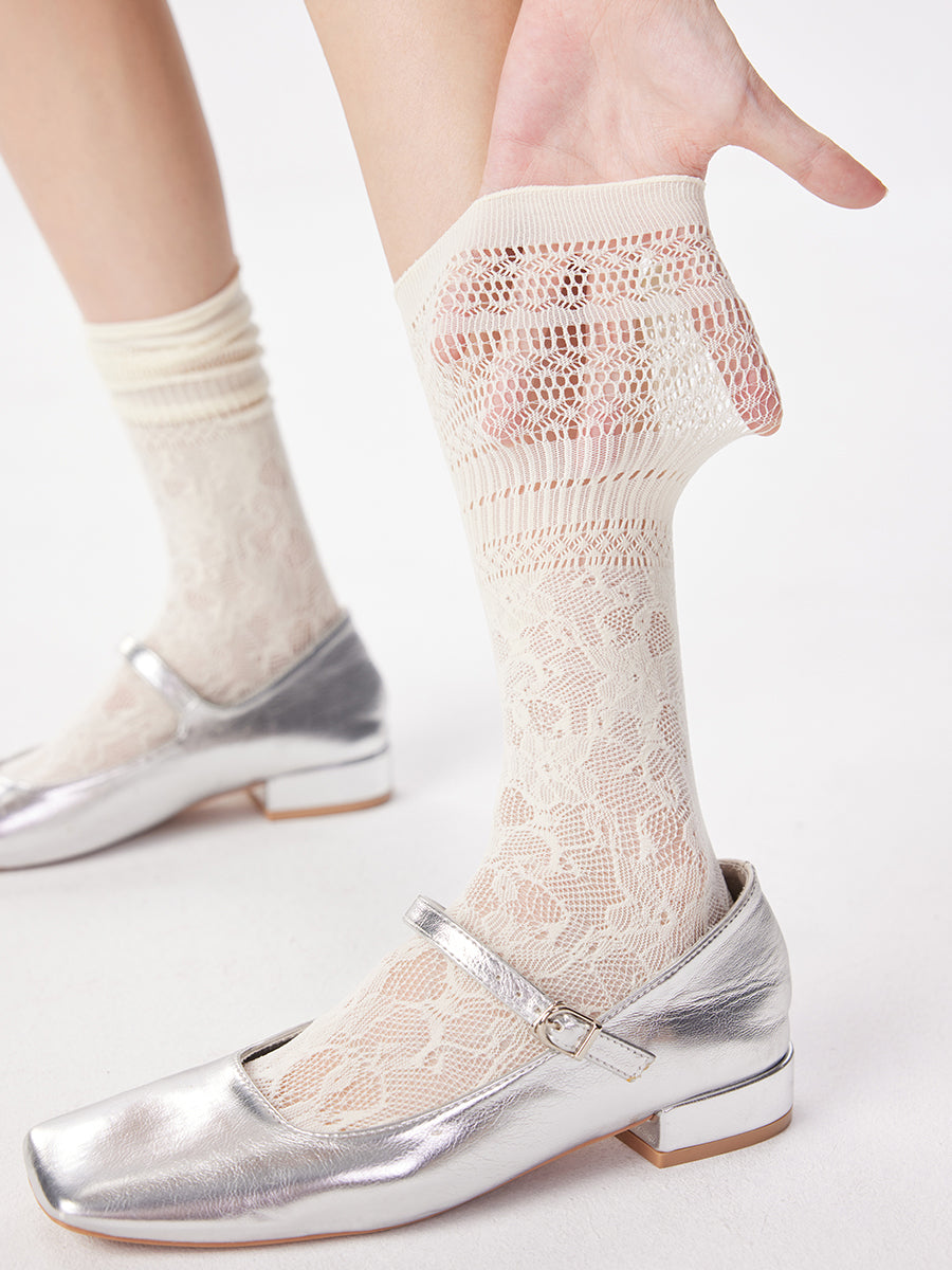 Lace Crew Socks