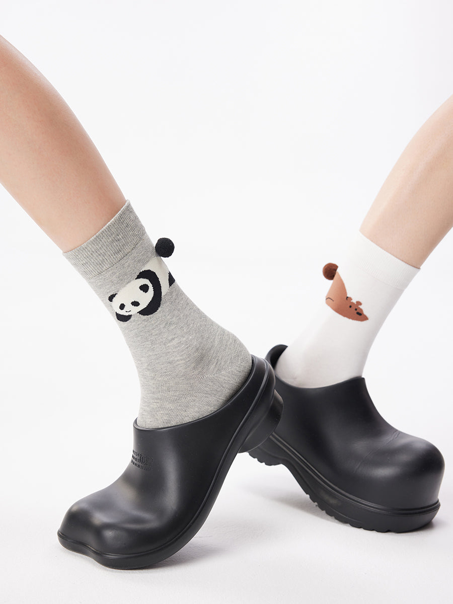 Animal Pattern Crew Socks