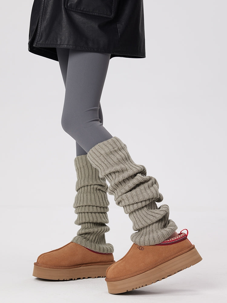 Chunky Ribbed Knit Leg Warmers