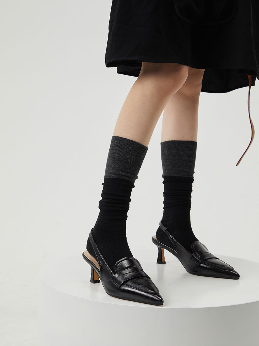 Colorblock Knee High Socks