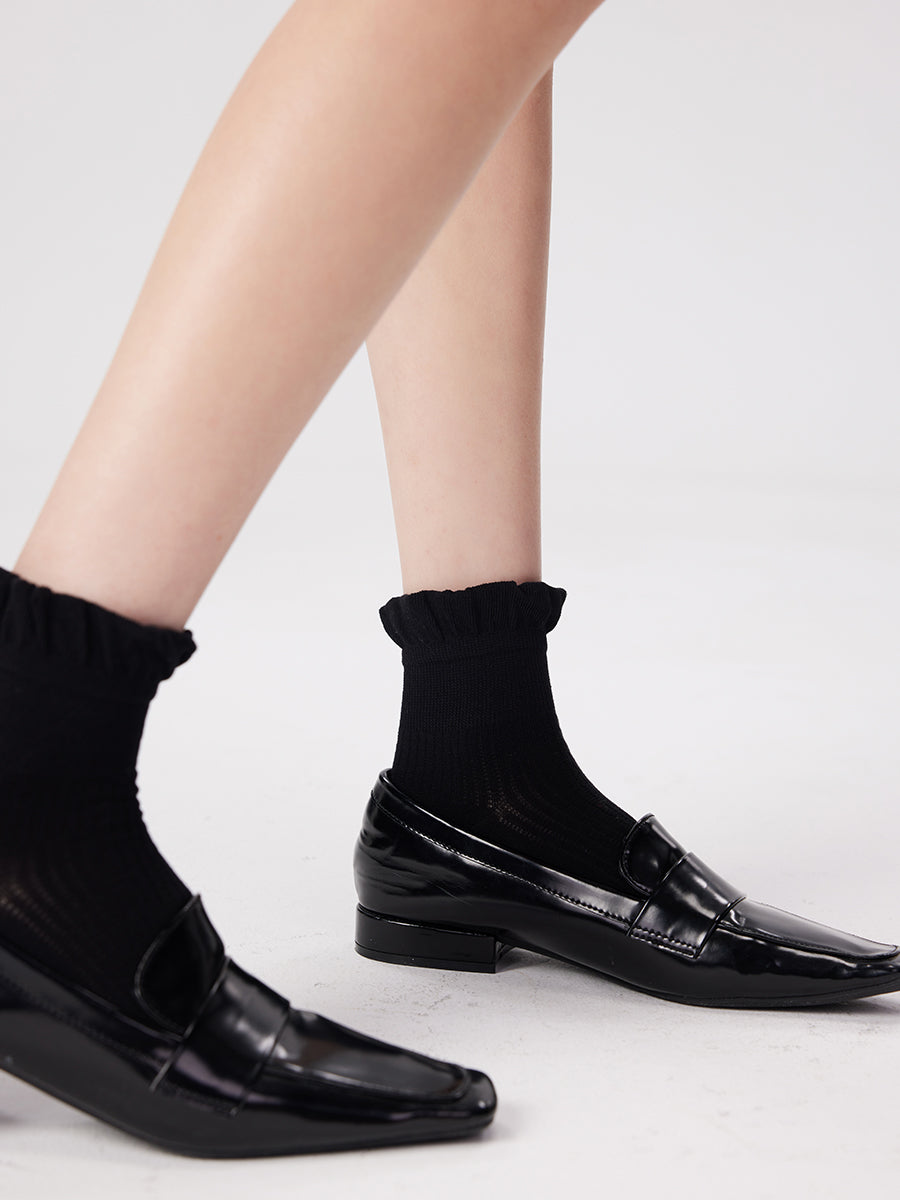 Ruffle Crew Socks