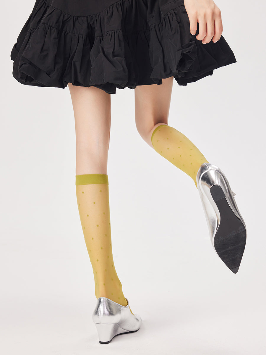 Polka Dots Knee High Socks