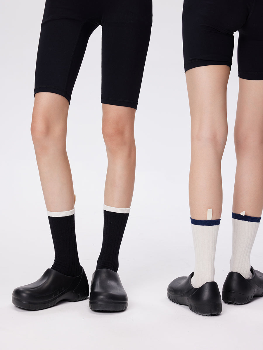 Colorblock Ribbed Crew Socks
