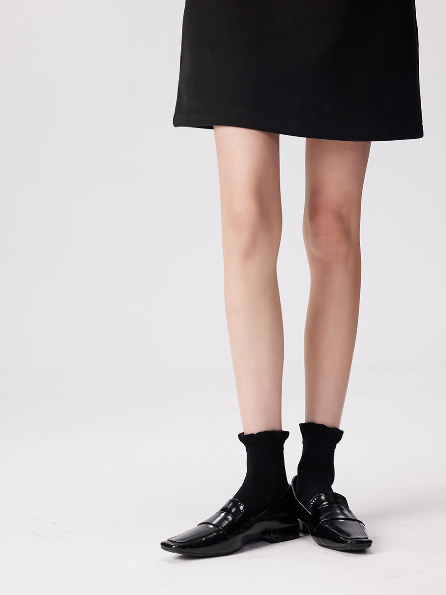 Ruffled Cuff Short Crew Socks