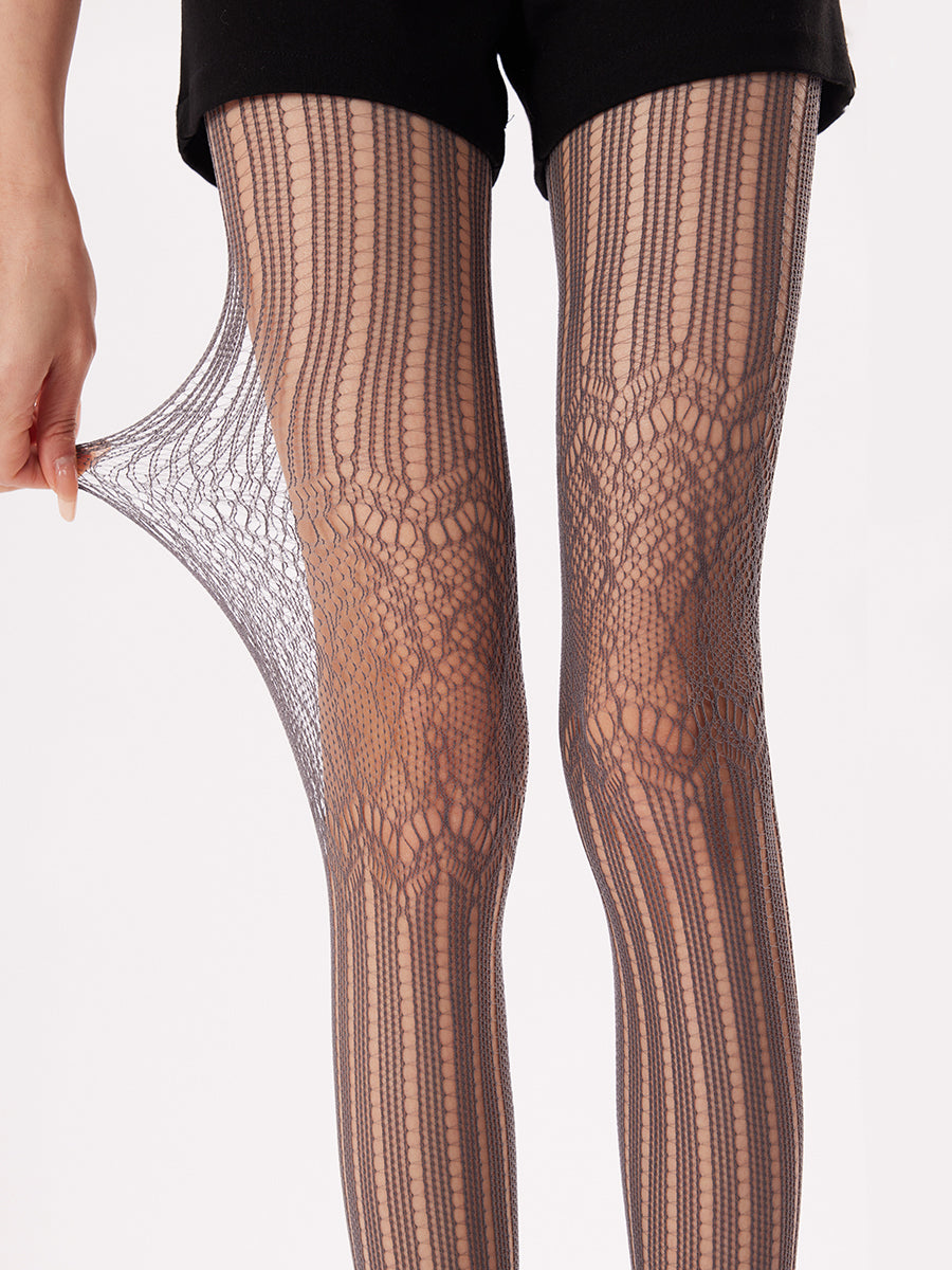 Lace Stripe Tights