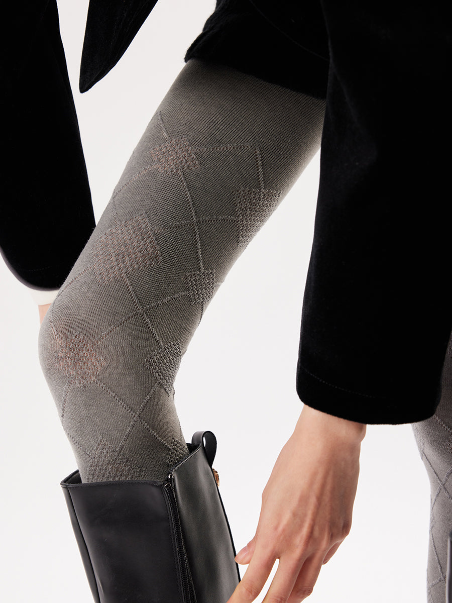 Diamond Pattern Tights