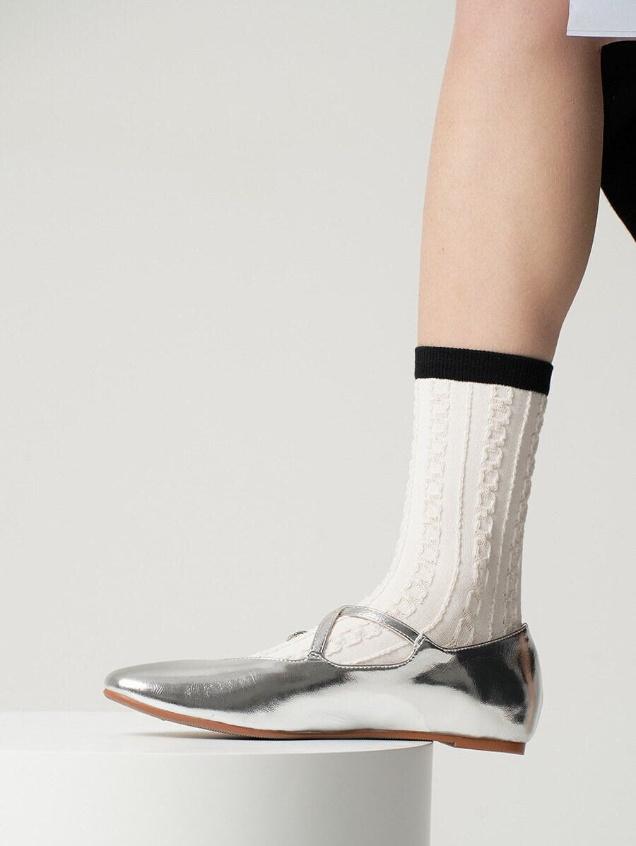 Knit Quarter Socks For Women