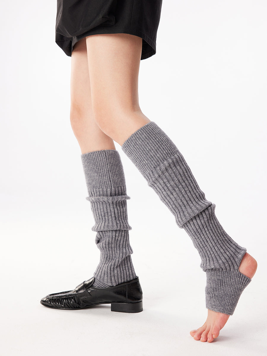 Ribbed Knit Leg Warmers