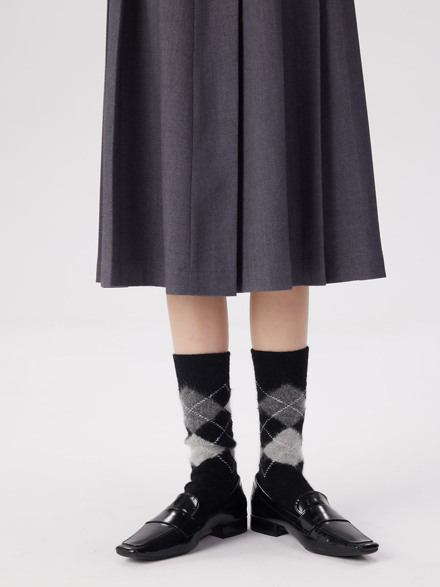 Argyle Crew Socks