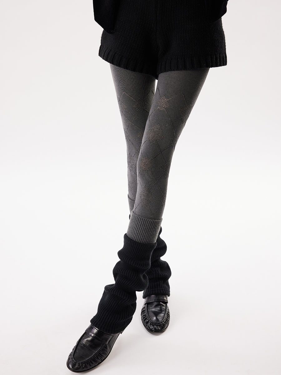 Diamond Pattern Tights