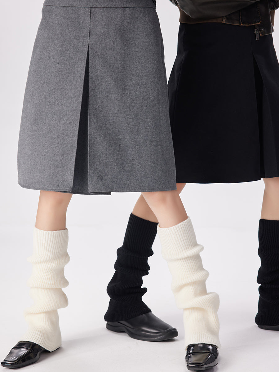 Flared Ribbed Leg Warmers