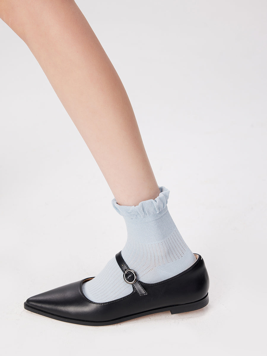 Ruffle Crew Socks