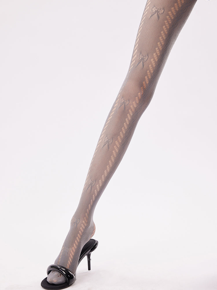 Jacquard Stripe Tights