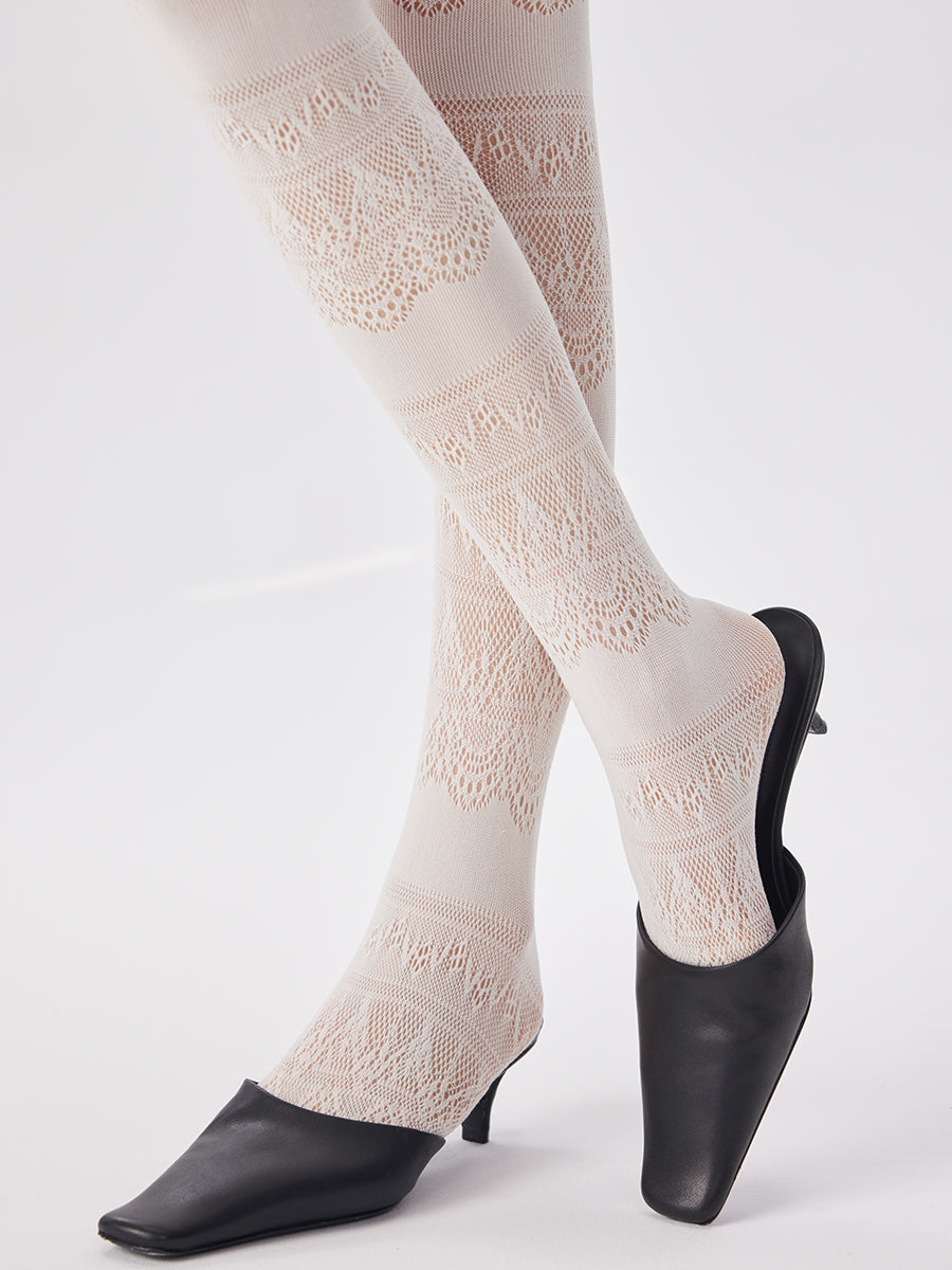 Lace Jacquard Tights