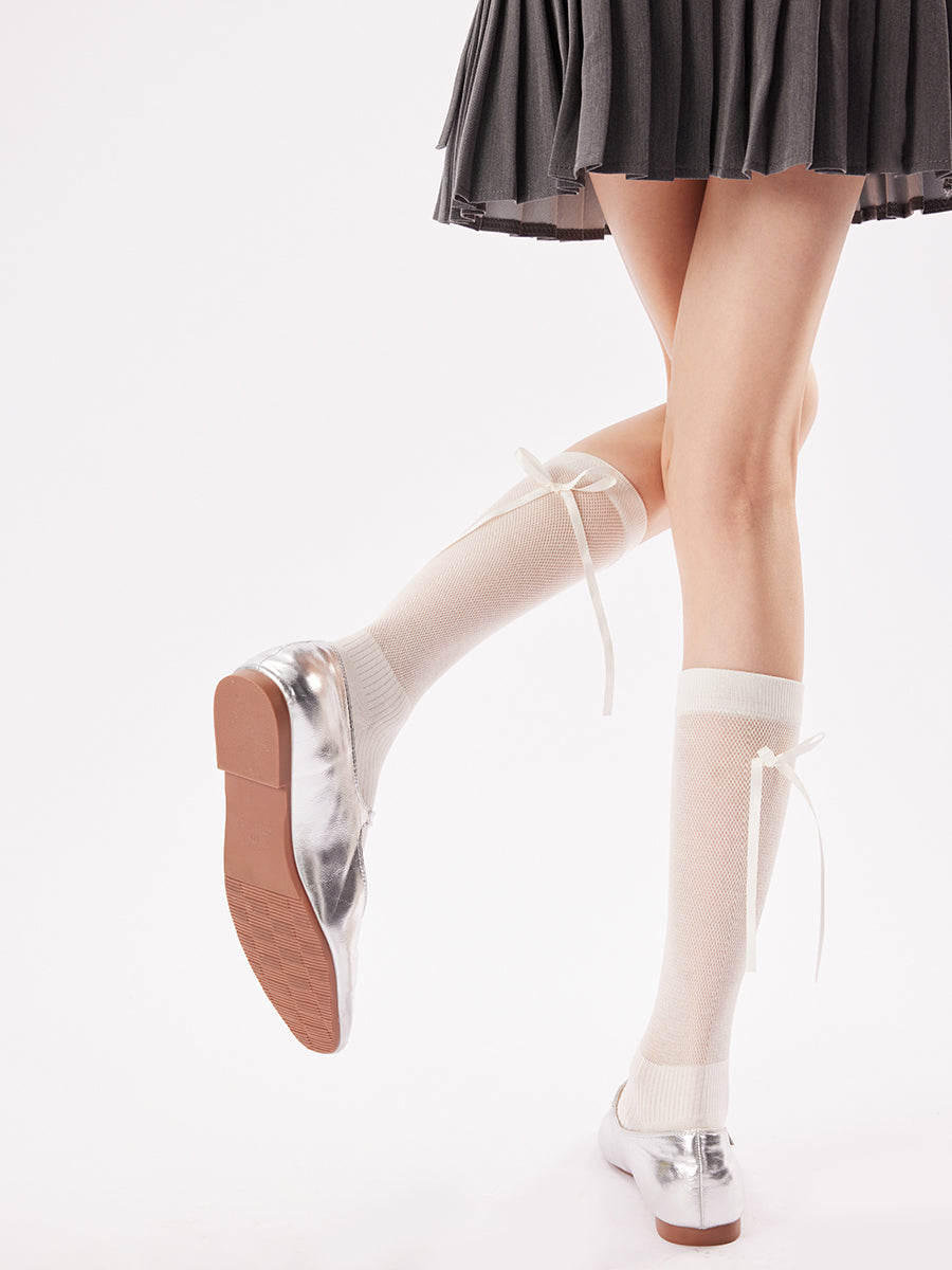 Bow Knee High Socks