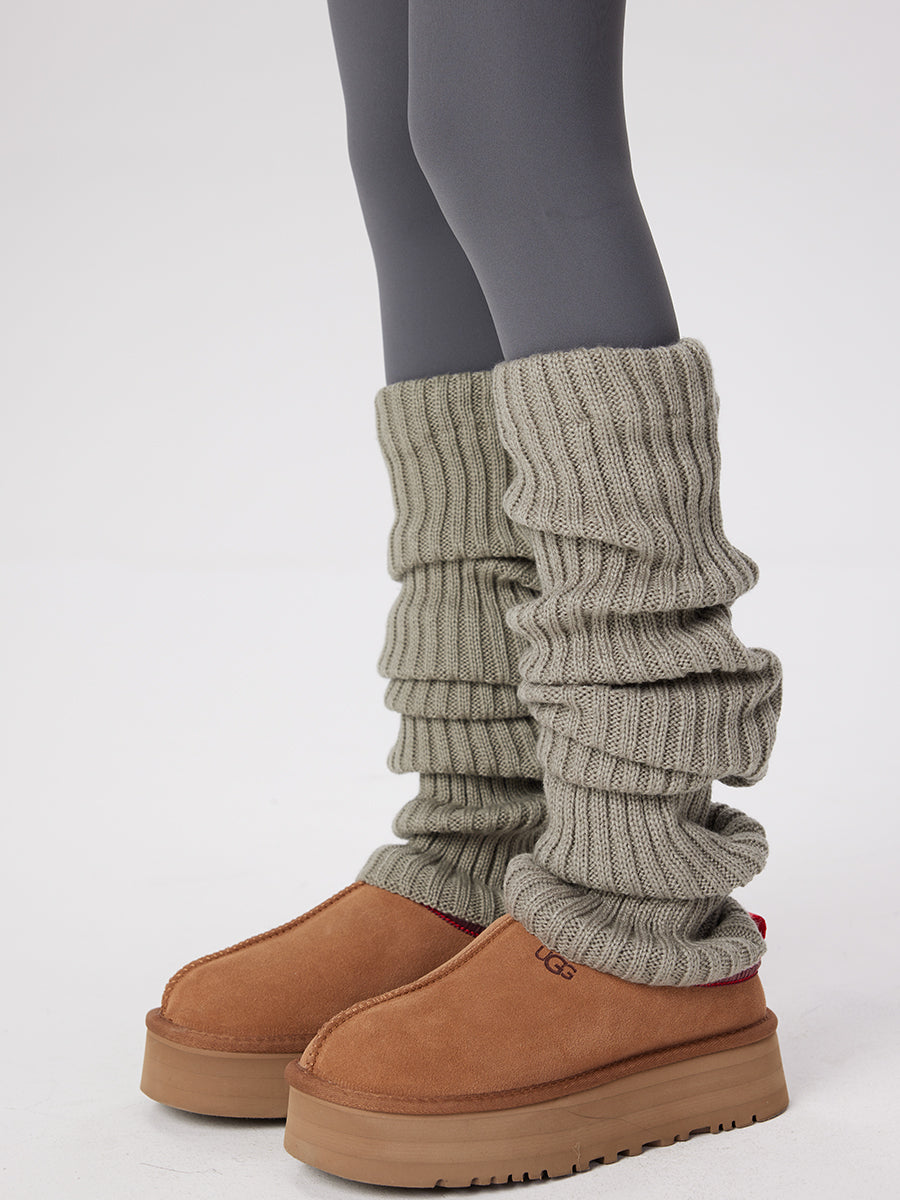 Chunky Ribbed Knit Leg Warmers