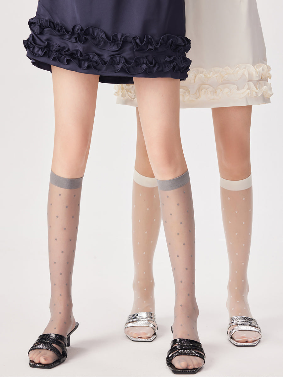 Polka Dots Knee High Socks