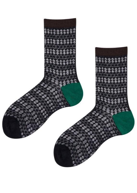 Pointelle Semi-Sheer Crew Socks