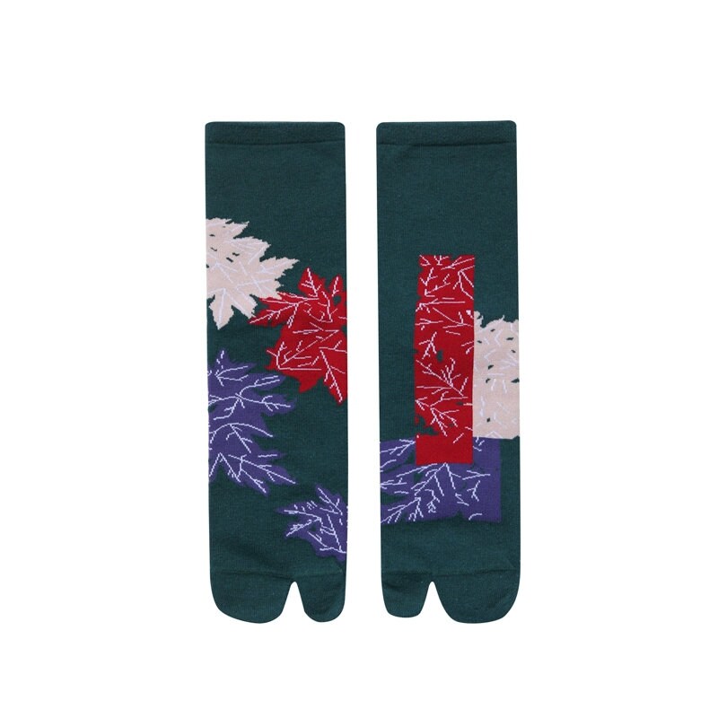 Abstract Toe Quarter Socks For Women