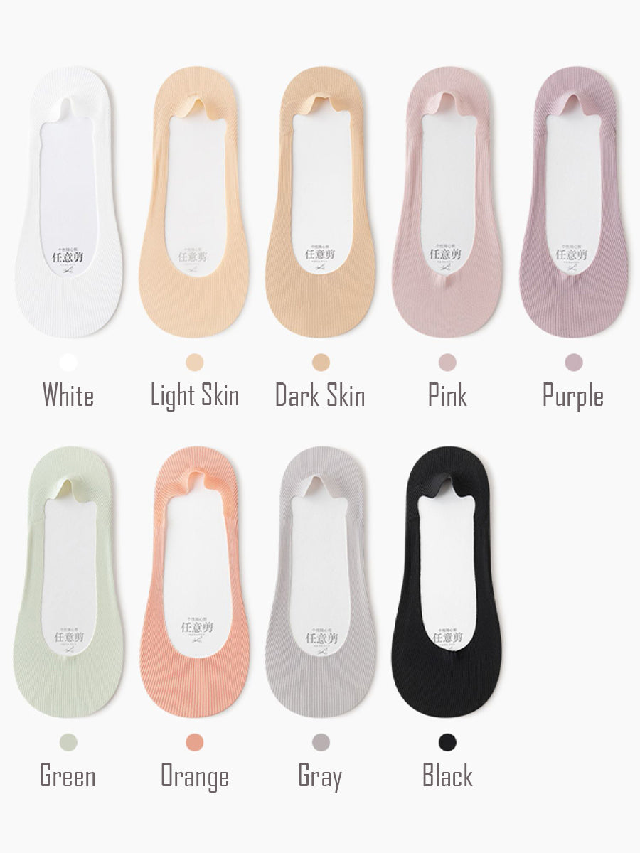 No Show Socks | Long-Staple Cotton, Non-Slip Silicone