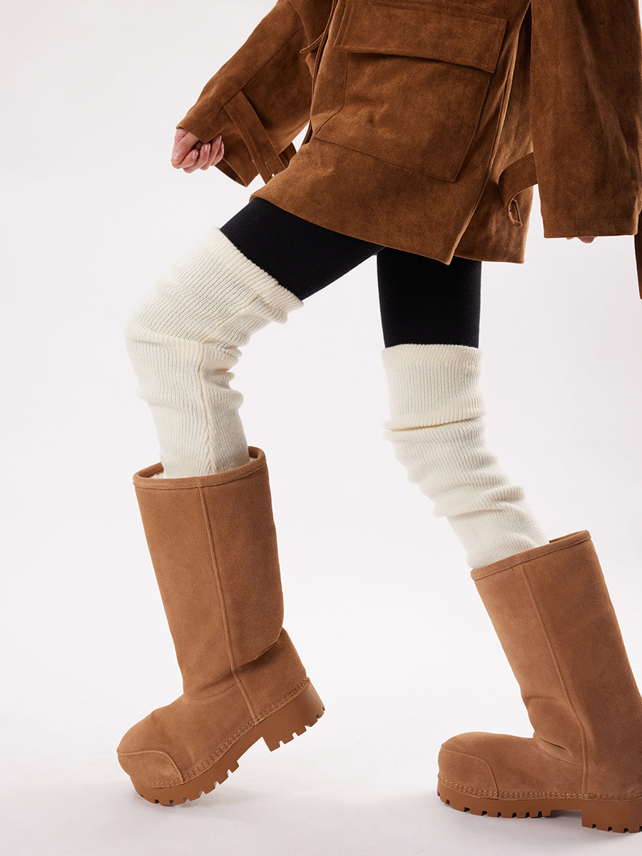 Slouch Ribbed Leg Warmers