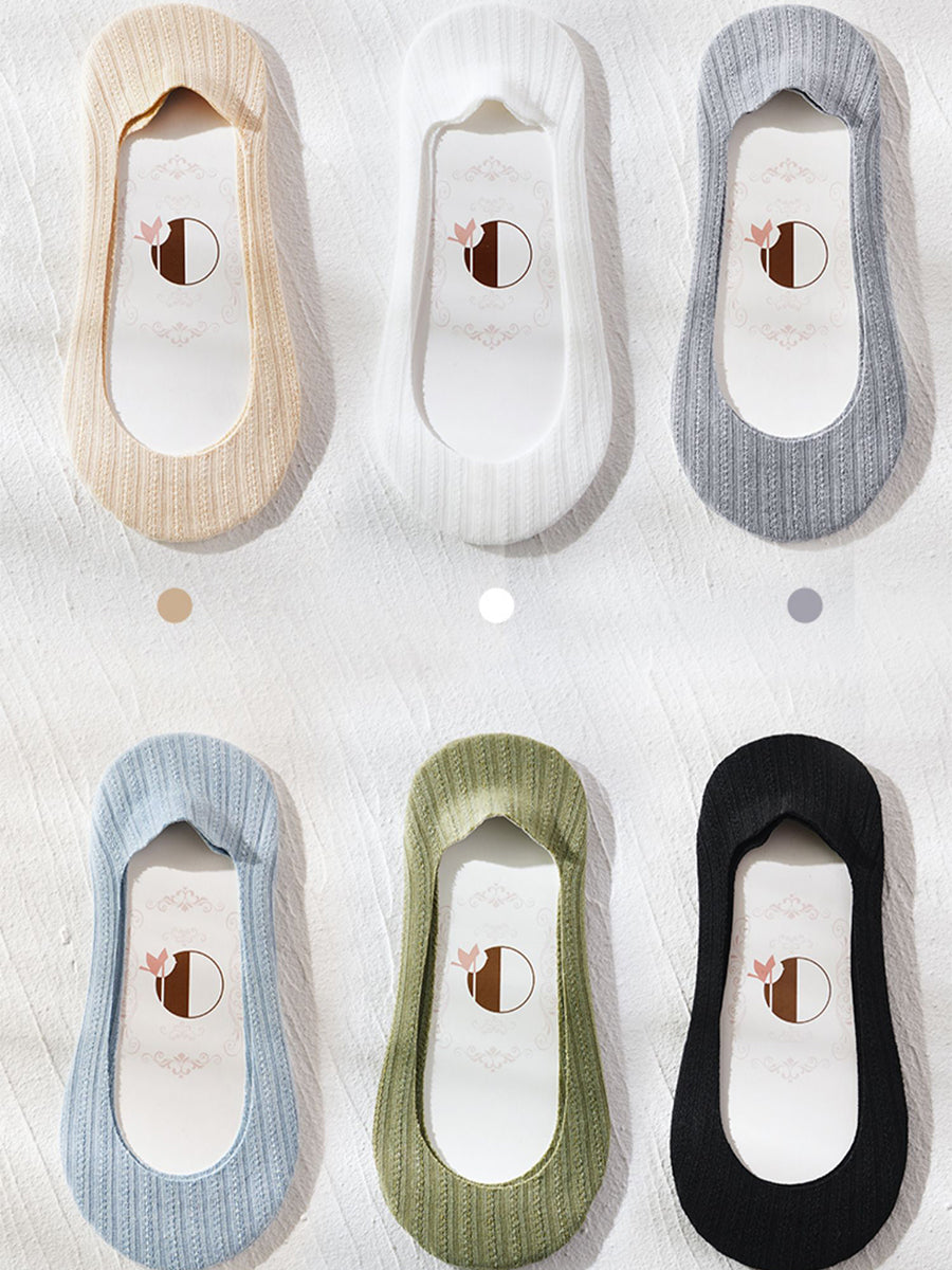 No Show Socks | Long-Staple Cotton, Non-Slip Silicone