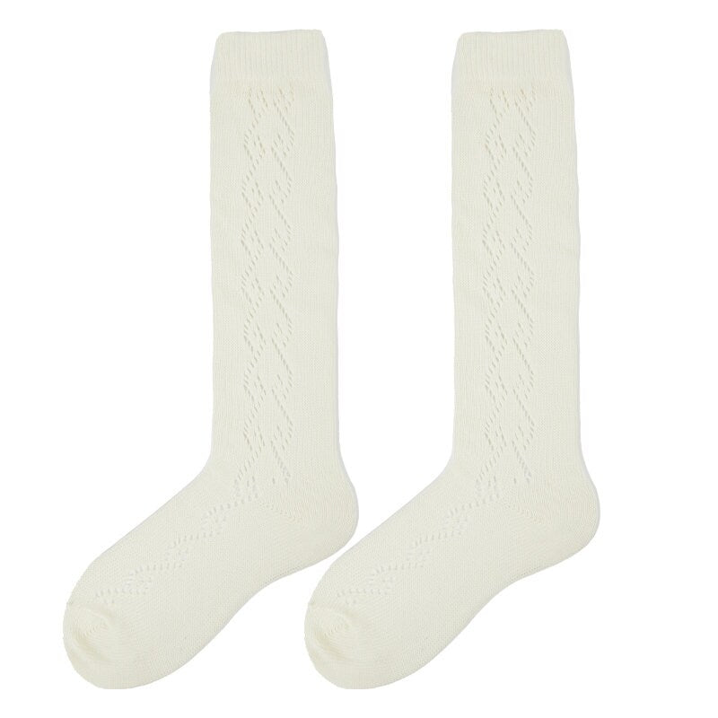 Pointelle Knee High Socks For Women