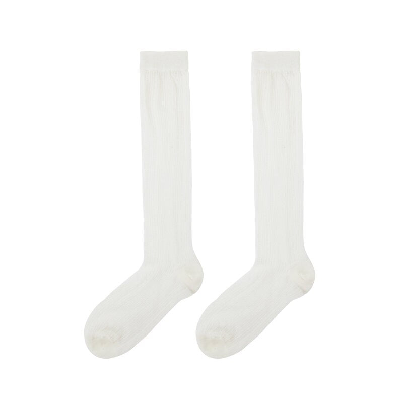 Stripe Semi-Sheer Knee High Socks For Women