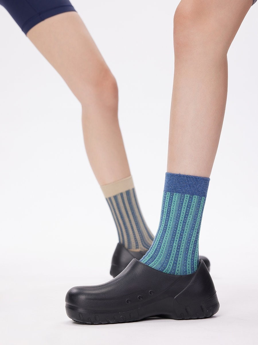 Stripe Quarter Socks For Women