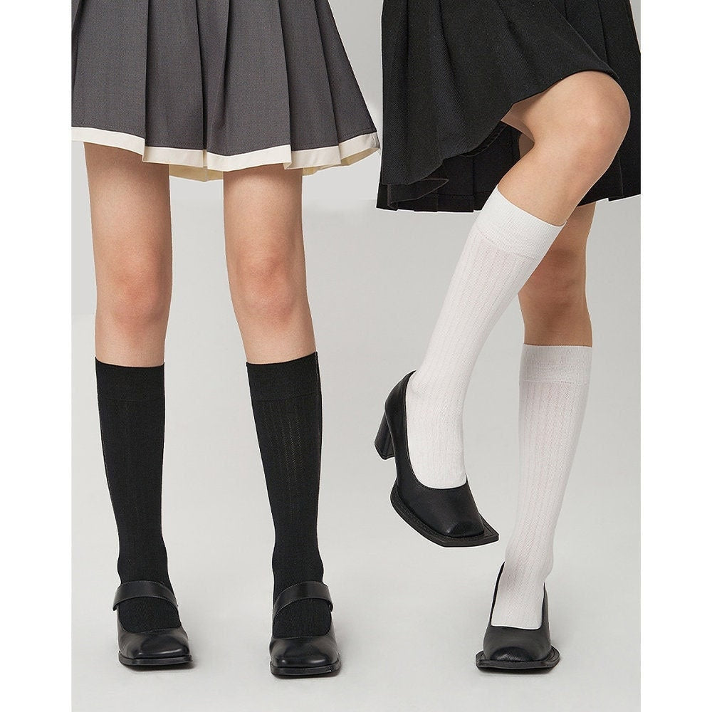 Stripe Knee High Socks / Calf Socks For Women