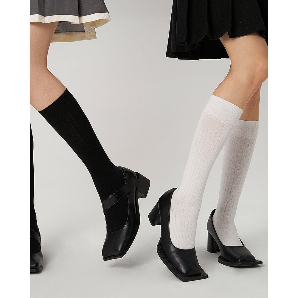 Stripe Knee High Socks / Calf Socks For Women