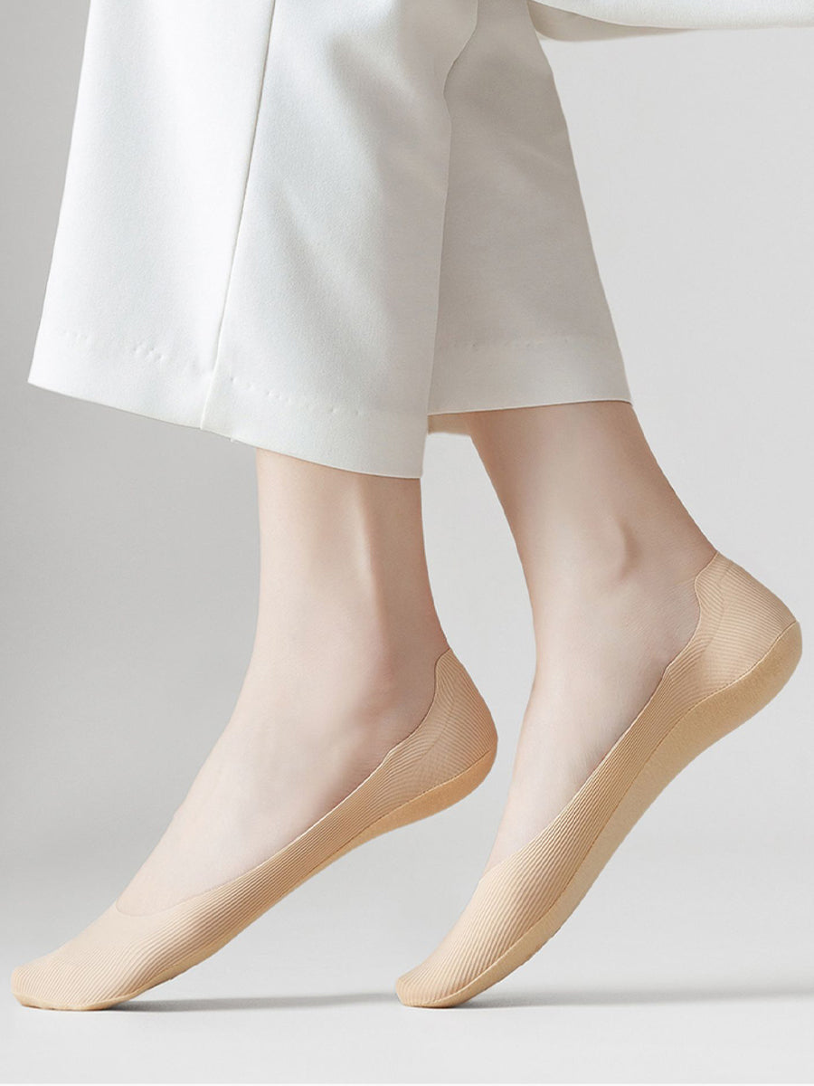 No Show Socks | Long-Staple Cotton, Non-Slip Silicone