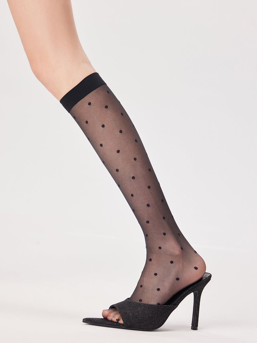 Polka Dots Knee High Socks