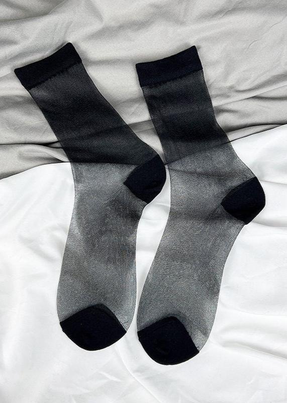 Minimalist Sheer Crew Socks