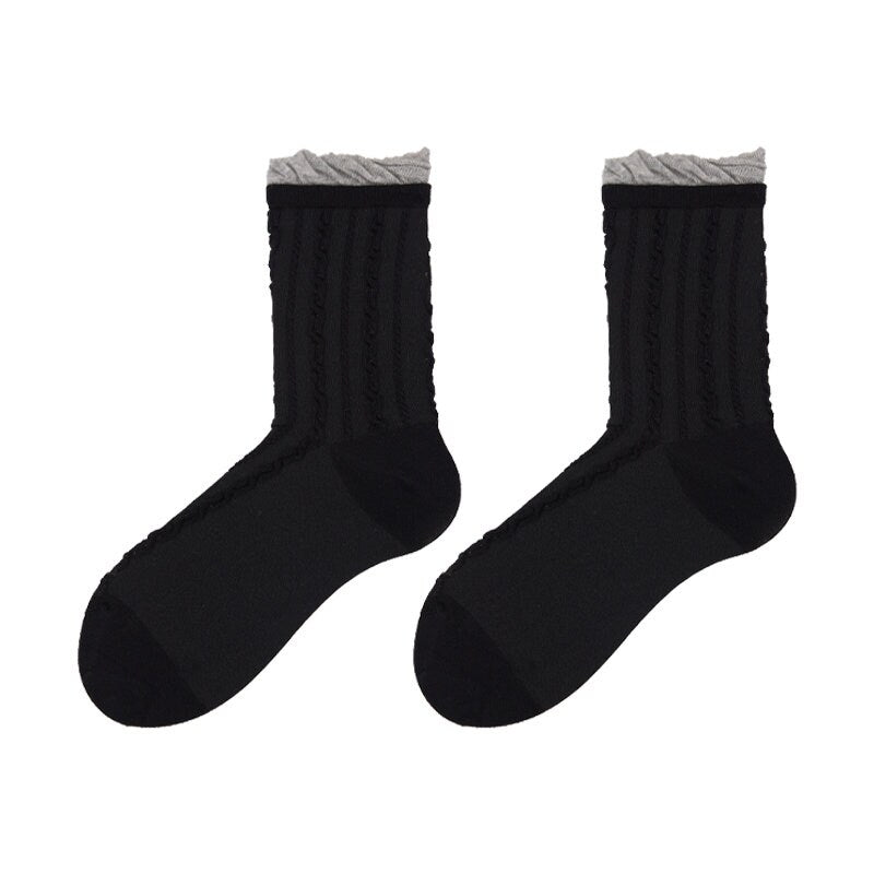 Slouch Textured Crew Socks For Women