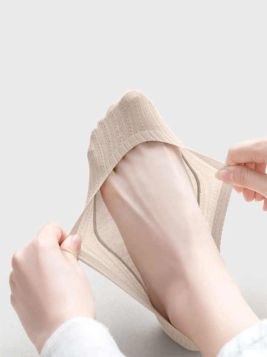 No Show Socks | Long-Staple Cotton, Non-Slip Silicone