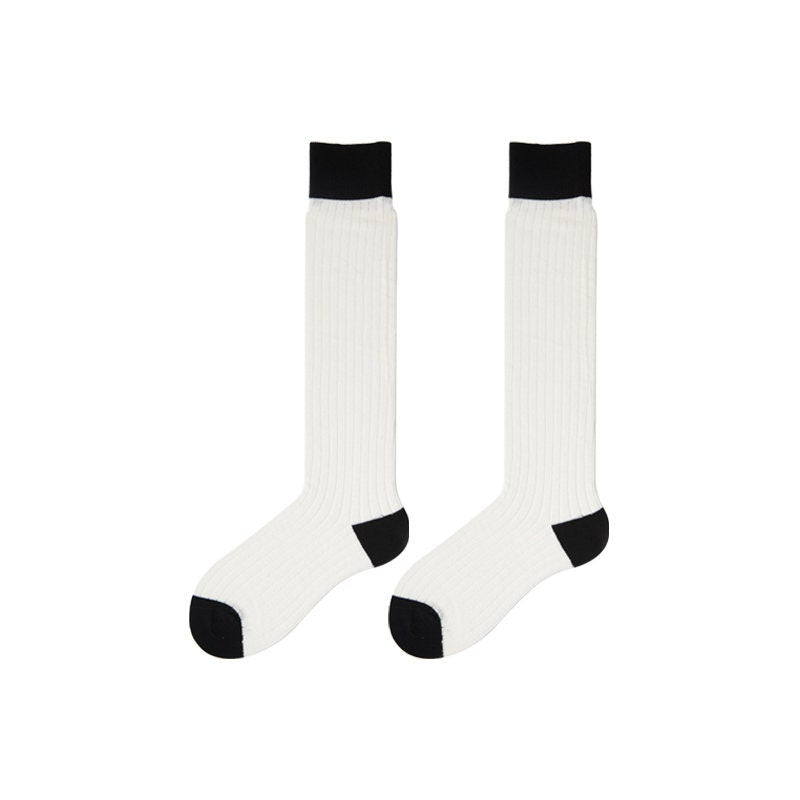 Stripe Semi-Sheer Knee High Socks For Women