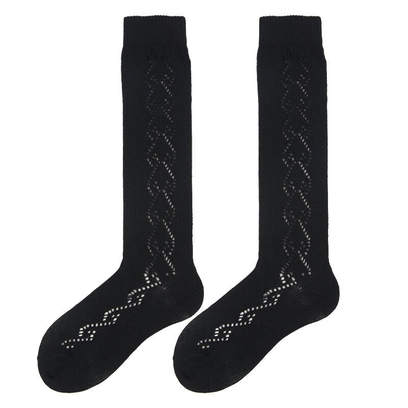 Pointelle Knee High Socks For Women